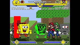 Mugen 997 Sbob ODSbob DarkSbob SBC19 vs Super Mario SMBv12 SymSMario EMario [upl. by Mckeon]