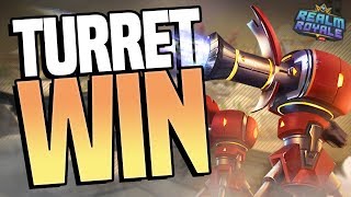 NO WEAPONS ONLY TURRET WIN  Realm Royale Challenge [upl. by Georgetta]