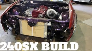 TUCKED RADIATOR ON A BUDGET  240SX RB Build [upl. by Llerryt]