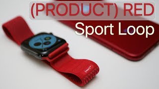 Product Red Sport Loop for Apple Watch  Review [upl. by Ruffi]