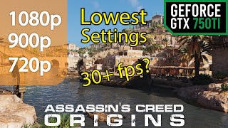 Assassins Creed Origins GTX 750Ti  core i5 3470  Benchmarks [upl. by Aeirdna594]