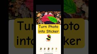 Convert Any Photo into Sticker using iOS iphonetips shortfeed [upl. by Merv]