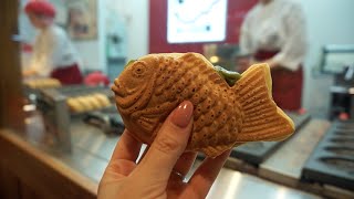 JAPANESE STREET FOOD TAIYAKI [upl. by Kcuhc]