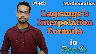 Lagranges Interpolation Formula  Mathematics  Telugu [upl. by Noseimaj]