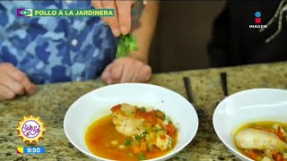 Pollo a la jardinera con Manolo y Pau  Sale el Sol [upl. by Eenet]