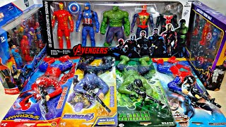 AVENGERS TOYSAction FiguresUnboxingCheap PriceIronmanHulkThor SpidermanToys [upl. by Boswell166]