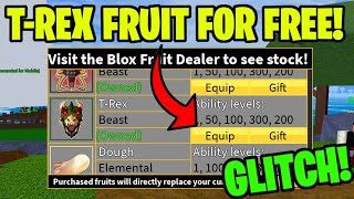 HOW TO GET TREX FRUIT IN BLOX FRUITS FOR FREE [upl. by Psyche]