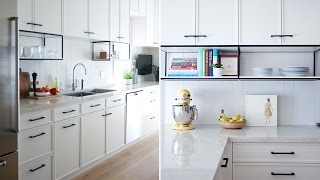 Interior Design – This Modern White Kitchen Has A Surprising Detail [upl. by Retep]