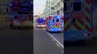 Intervention Pompiers Genève [upl. by Sicnarf]