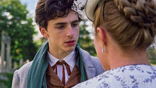 Escena de propuesta de Florence Pugh y Timothée Chalamet  Mujercitas  Clip en Español [upl. by Avrenim]