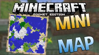 Minecraft PE 0130 MINIMAP  Mini Map Mod Pocket Edition [upl. by Aurlie]