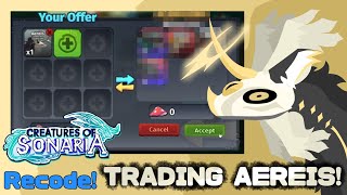 TRADING AERIES IN BETA RECODE 💫🆕  Creatures of Sonaria [upl. by Radman747]