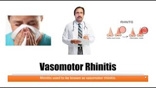 Vasomotor Rhinitis  Causes Diagnosis Symptoms Treatment Prognosis [upl. by Boeschen]