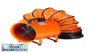 VEVOR Portable Ventilator 10 inch Heavy Duty Cylinder Fan with 164ft Duct Review [upl. by Beard]