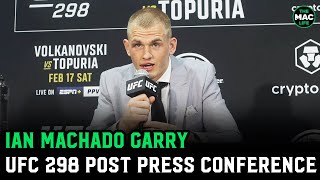 Ian Machado Garry shuts down reporter after quotlistlessquot comment  UFC 298 Post Fight Press Conference [upl. by Yannodrahc702]