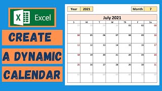 Create a Calendar in Excel  Tutorial [upl. by Ahseinad]