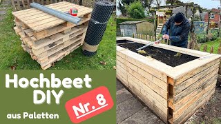 DIY Hochbeet selber bauen  Paletten  mit Aufbauanleitung und Materialliste [upl. by Bathilda]