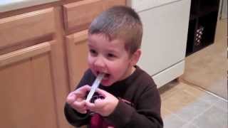 Kid taking medicine tip how to [upl. by Munniks]