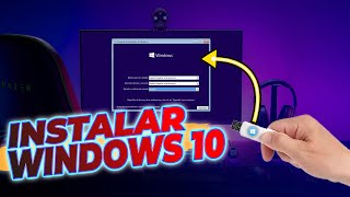 Como Instalar WINDOWS 10 paso a paso ¡TUTORIAL Desde USB [upl. by Ellatsirhc153]