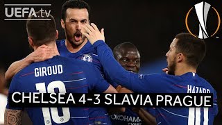 CHELSEA 43 SLAVIA PRAHA UEL HIGHLIGHTS [upl. by Khanna279]