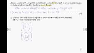 How2 Draw an ionic dotandcross diagram [upl. by Neelyahs927]