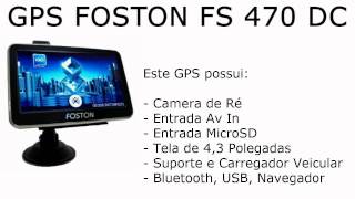 GPS Foston FS 470 DC com Camera de Ré [upl. by Stutzman243]