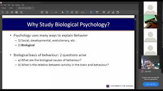 INTRODUCTION TO BIOLOGICAL PSYCHOLOGY Session 1 [upl. by Inalaehak]