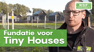 FUNDEREN voor TINY HOUSES  Schroeffundatie op Ecodorp  Weenk Schroeffundering [upl. by Ayerhs540]