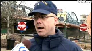 Breakaway Barges Hit Pittsburgh Bridges Cause T Shutdown [upl. by Nosiaj]