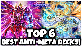 TOP 6 BEST ANTIMETA DECKS in MASTER DUEL [upl. by Oaks541]