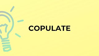 What is the meaning of the word COPULATE [upl. by Einwahs]