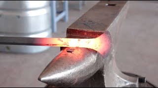 Blacksmithing for Beginners  Forging Lesson 4 spreading [upl. by Leanora]