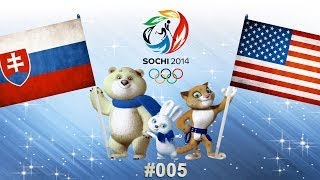 Olympia 2014 Sotchi 005  Slowakei  USA [upl. by Irrahs]