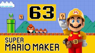 Lets Play Super Mario Maker EURE Level Part 63 Geometry Dash [upl. by Gokey]