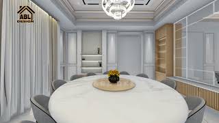 INTERIOR DESIGN  DINING AREA WITH CLASSIC CEILING DESIGN [upl. by Mable]