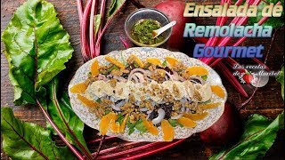 Ensalada de Remolacha con Queso de Cabra  Ensalada Gourmet [upl. by Olia]