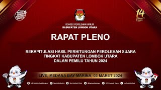 RAPAT PLENO KPU KABUPATEN LOMBOK UTARA 2024 [upl. by Green]