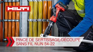 Avantages de notre pince de sertissagedécoupe de câble sans fil Nuron NUN 5422 [upl. by Anihsat877]