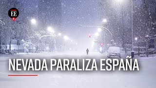 España paralizada por la peor nevada en 50 años  El Espectador [upl. by Tocci]