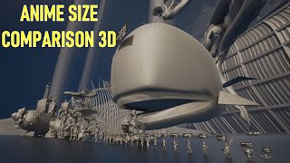 Anime Size Comparison in 3D [upl. by Gambrill]