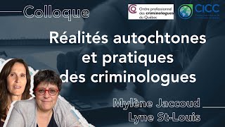 Réalités autochtones et pratiques des criminologues [upl. by Forrer]