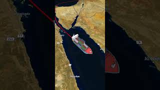 Israel to Yemen cargo ship route cargoship 10millionveiws foryourpage viralshort [upl. by Aimahc]