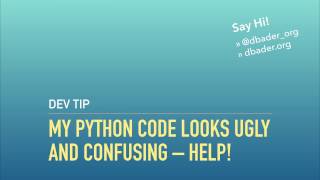 My Python Code Looks Ugly and Confusing – Help [upl. by Wilone157]