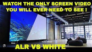 Truth About Home Theater Screens Alr Screen Vs White Screen Which is the Best Home Theater Screen [upl. by Ialokin]