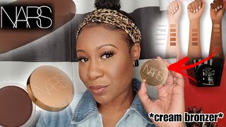 Nars Laguna Bronzing Cream shade laguna 05  TryOn dark skin [upl. by Sukramaj]