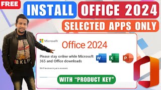 How to Install only specific Apps of MS Office  Microsoft Office 2024 Custom Installation [upl. by Luane582]