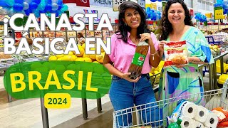 CUÁNTO CUESTA LA CANASTA BÁSICA EN BRASIL 2024 [upl. by Franzen776]