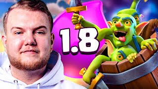 TROLLING WITH INSANE 18 LOG BAIT CYCLE  Clash Royale [upl. by Oilegor]