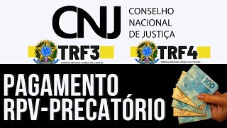 CONSELHO DA JUSTIÇA FEDERAL PAGAMENTO DE RPV PRECATÓRIOS DO TRF3 E TRF4VEJA QUEM RECEBA [upl. by Small]