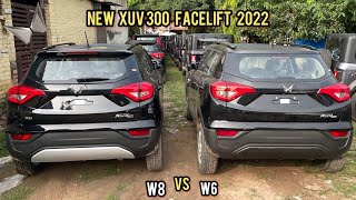 New Updated Mahindra Xuv300 W8 vs W6 🔥 Variants Comparison  Xuv300 Facelift 2022 with New Logo [upl. by Asante463]